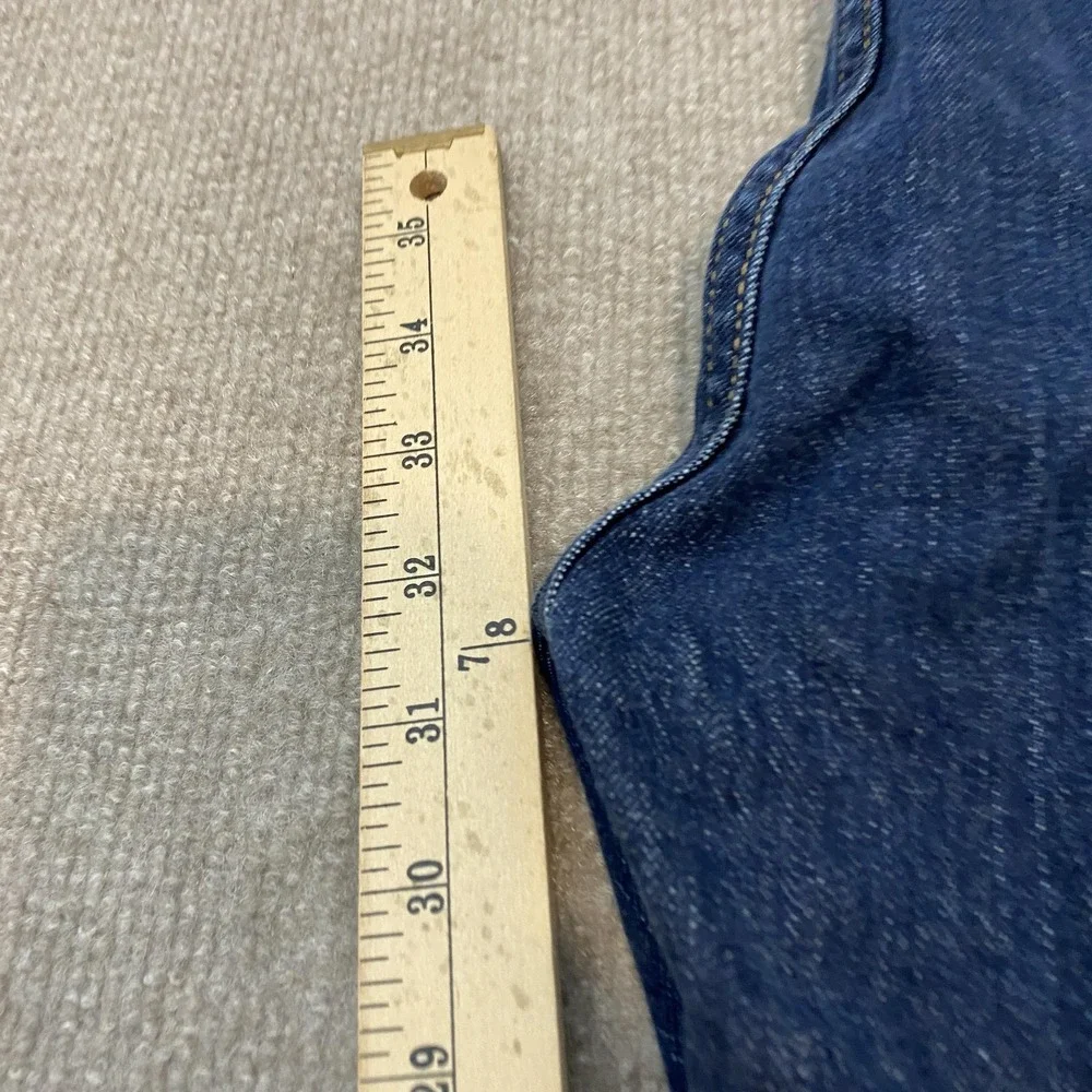 Levis 505 Jeans Mens 34x32 Blue Medium Wash Regular Straight Stretch Denim Pants